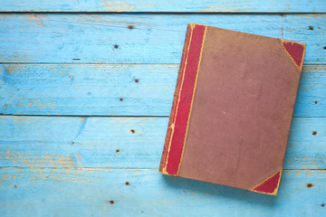 vintage book, free copy space