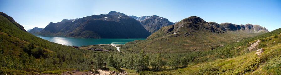 Besseggen Ridge in Jotunheimen National Park, Norway - obrazy, fototapety, plakaty