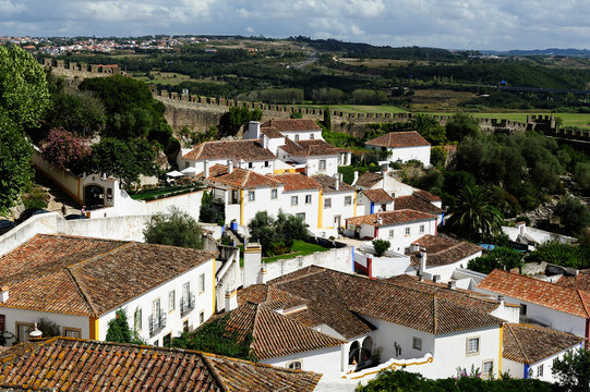 famous town Obidos, Portugal