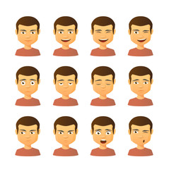 Male avatar expression set