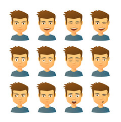 Male avatar expression set