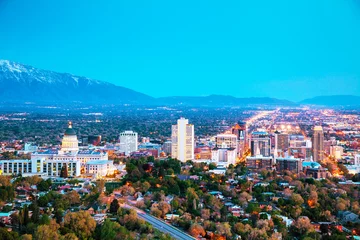 Poster Überblick über Salt Lake City © andreykr