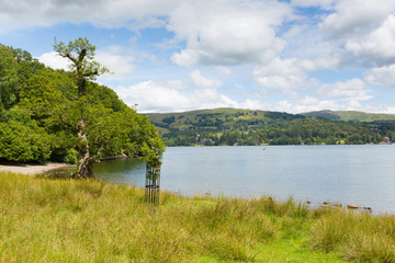 Windermere Lake District England uk sunny summer day