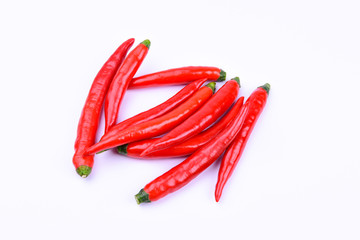 red hot chili on a white screen