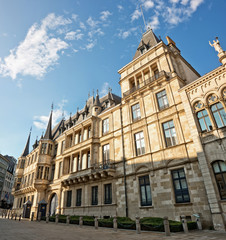 Fototapeta na wymiar Grand ducal palace in Luxembourg