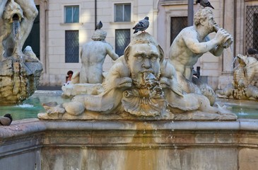 Fototapeta na wymiar Piazza Navona in Rom
