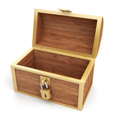 Treasure chest isolated