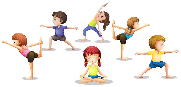 Kids Yoga Cartoon Images – Browse 9,427 Stock Photos, Vectors, and Video |  Adobe Stock