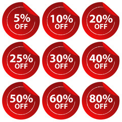 Discount stickers