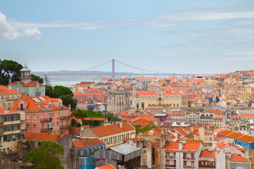Fototapeta na wymiar skyline of Lisbon, Portugal