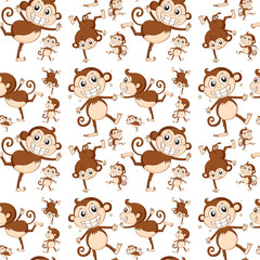 Obraz premium Seamless monkey