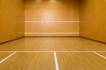 The squash court