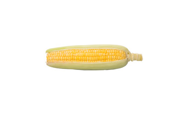 Sweet corn over white background © akulamatiau