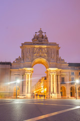 Fototapeta na wymiar Rua Augusta Arch in Lisbon, Portugal