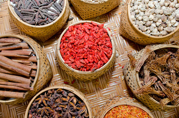 collection of spices