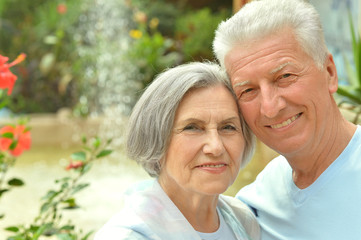 Senior couple at the resort