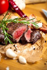 Saftiges steak fleisch