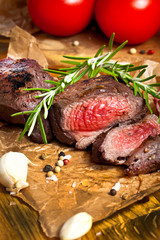 Saftiges steak fleisch