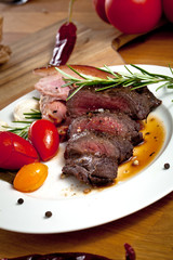 Saftiges steak fleisch