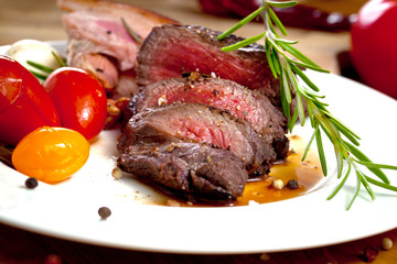 Saftiges steak fleisch