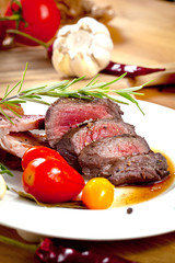 Saftiges steak fleisch
