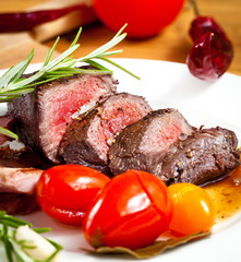 Saftiges steak fleisch