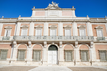 Fototapeta na wymiar The Royal palace of Aranjuez, Madrid, Spain.
