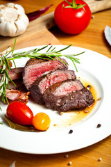 Saftiges steak fleisch