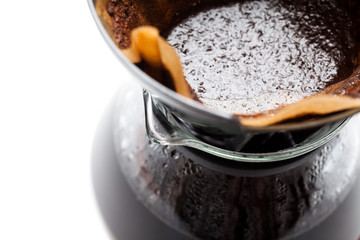 Coffee beeing filtered