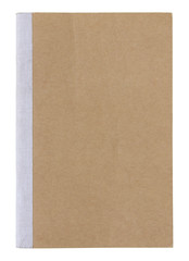 brown book cover isolated on white background with clipping path