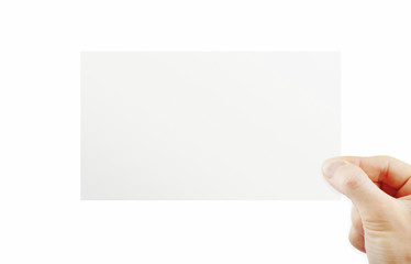 Obraz premium Hand holding paper