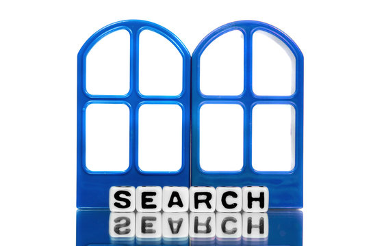 Search on blue frames