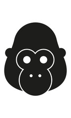 Gorilla Kopf Frontal