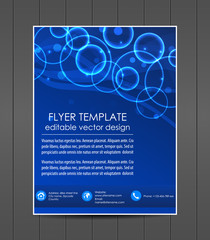 Professional business flyer template or corporate banner 