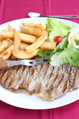 faux-filet, frites