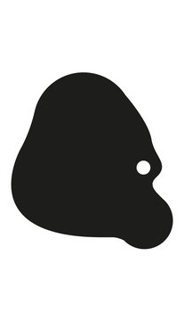 Gorilla Kopf Profil