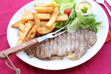 faux-filet, frites