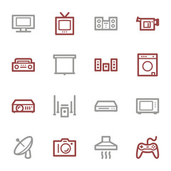 Home Appliance web icons set