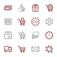 Shopping cart web icons