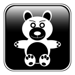 Fototapeta premium Bear button
