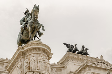 Obraz premium National Monument to Victor Emmanuel II, Rome, Italy