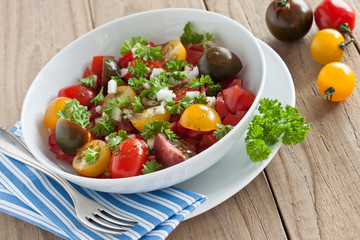 Frischer Tomatensalat