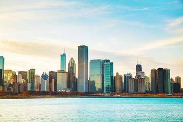 Fototapeta na wymiar Chicago downtown cityscape