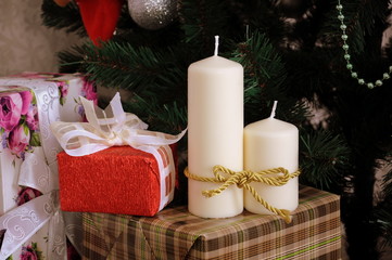 новогодние свечи