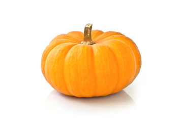 Decorative pumpkin isolated on white background
