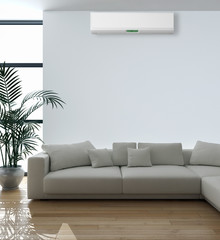 Interno con aria condizionata