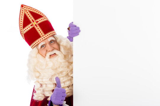 Sinterklaas with whiteboard