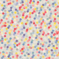 Romantic seamless background with multicolored light dots