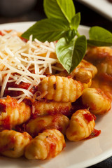 Homemade Italian Gnocchi with Red Sauce