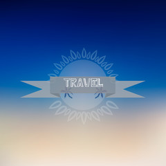 Vector unfocused summer travel background